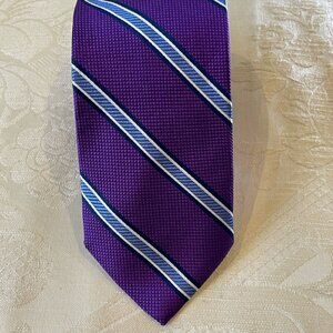 Robert Talbott Purple and Blue Striped Tie